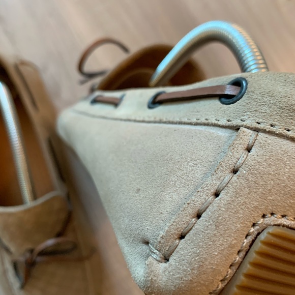 Bottega venetta suede loafers beige main image 6